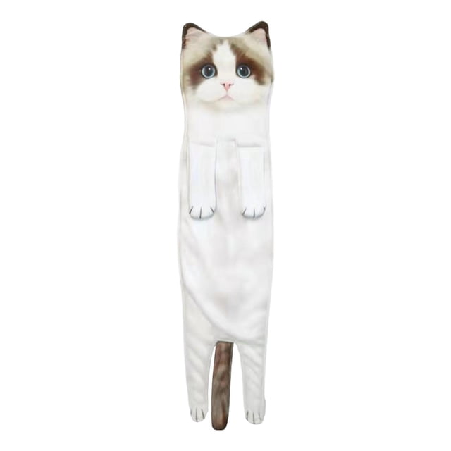 Toalla de mano divertida para gatos, toallas para la cara, paños decorativos de dibujos animados, toallas de mano, toalla de mano colgante para el bañ