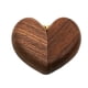 thumbnail image 2 of Wooden Heart Shaped Ring Box | Walnut Wood Jewelry Storage Case | Magnetic Closure | Sponge Interior | Brown Keepsake Gift | 5x6x2cm | Unique Proposal Engagement, 2 of 7