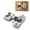 4 Pack, variant on 10 Pack 1/4" Small Overlay 4D Concealed Hinges for Face Frame Door, Soft Close On/Off Switch, Self Closing, 105° Open Angle Concealed Stainless Steel Hinges for Framed Cabinet, Satin Nickel