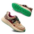 thumbnail image 4 of LUCKY STEP Chunky Colorful Sneakers Fashion Walking Tennis Travel Shoes,Camel/Beige,Womens, 4 of 6