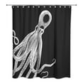 thumbnail image 2 of Creative Products Octopus Shower Curtain - Black on White, 2 of 7