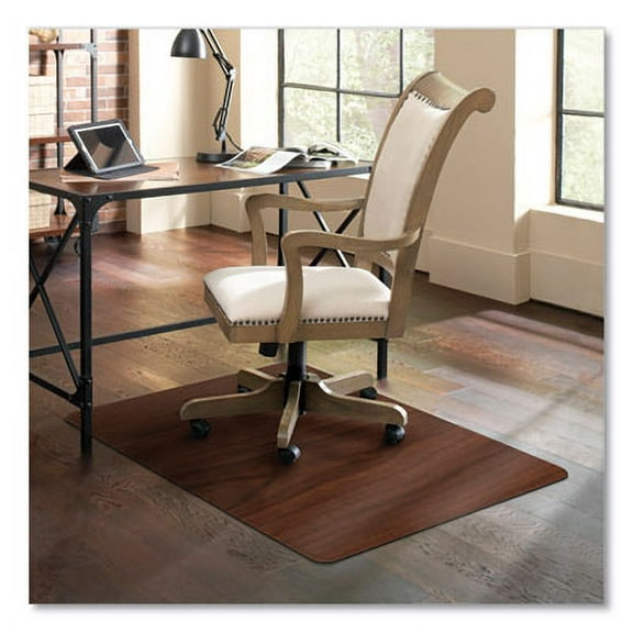ES Robbins® Trendsetter Chair Mat for Hard Floors, 36 x 48, Cherry 119773