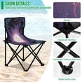 thumbnail image 4 of 600D Oxford Camping Chair Portable Foldable Chair Supports 220 lbs for Picnic, Fishing, Backpacking Solar Vortex, 4 of 8