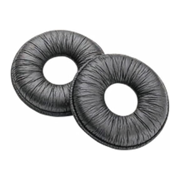 Plantronics Leatherette Ear Cushions for SupraPlus Wireless Headsets (Pair, Black) (71782-01)