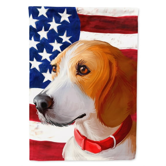Carolines Treasures CK6558CHF Harrier Dog American Canvas House Size outdoor-flags, Multicolor