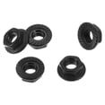 thumbnail image 1 of Ofertas únicas 5 Pcs tuercas de brida M6 de acero al carbono, tuercas de brida hexagonales planas, tuercas de brida antideslizantes negras para automóvil y motocicleta, 1 of 1