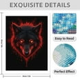 thumbnail image 3 of Diamond Art Kits for Adults - 5d Wolf Red Eyes Dark Aura Painting Diamond Painting for Adults, Diamond Art for Adults Beginners, Frameless Diamond Painting Kits for Adults for Home Wall Decor, 3 of 7