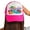 Beach Babe, variant on Womens Foam Trucker It's Beach Time Logo Summer Printed Mesh Snapback Baseball Cap, White/Hot Pink