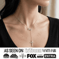 thumbnail image 2 of Cate & Chloe Mary Sterling Silver Infinity Cross Lariat Y-Necklace with Simulated Diamonds for Women, 2 of 6