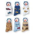 thumbnail image 2 of Jefferies Socks Kids Socks, 6 Pack Printed Cotton Crew Socks (Little Kids & Big Kids), 2 of 3