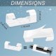 thumbnail image 2 of 100 Pieces Self-adhesive Cable Clips Finisher Wire Clamp Sticky Clear Cable Clip, 2 of 5