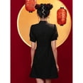 thumbnail image 2 of Vestido chino Vintage para mujer, dragón antiguo de Shanghai y Fénix, Qipao elegante, cosplay de Halloween, cuello Cheongsam, Sexy, 2 of 5
