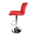 thumbnail image 3 of Leopard Adjustable Swivel Kitchen Dining Bar Stool,Set of 2,Red, 3 of 6