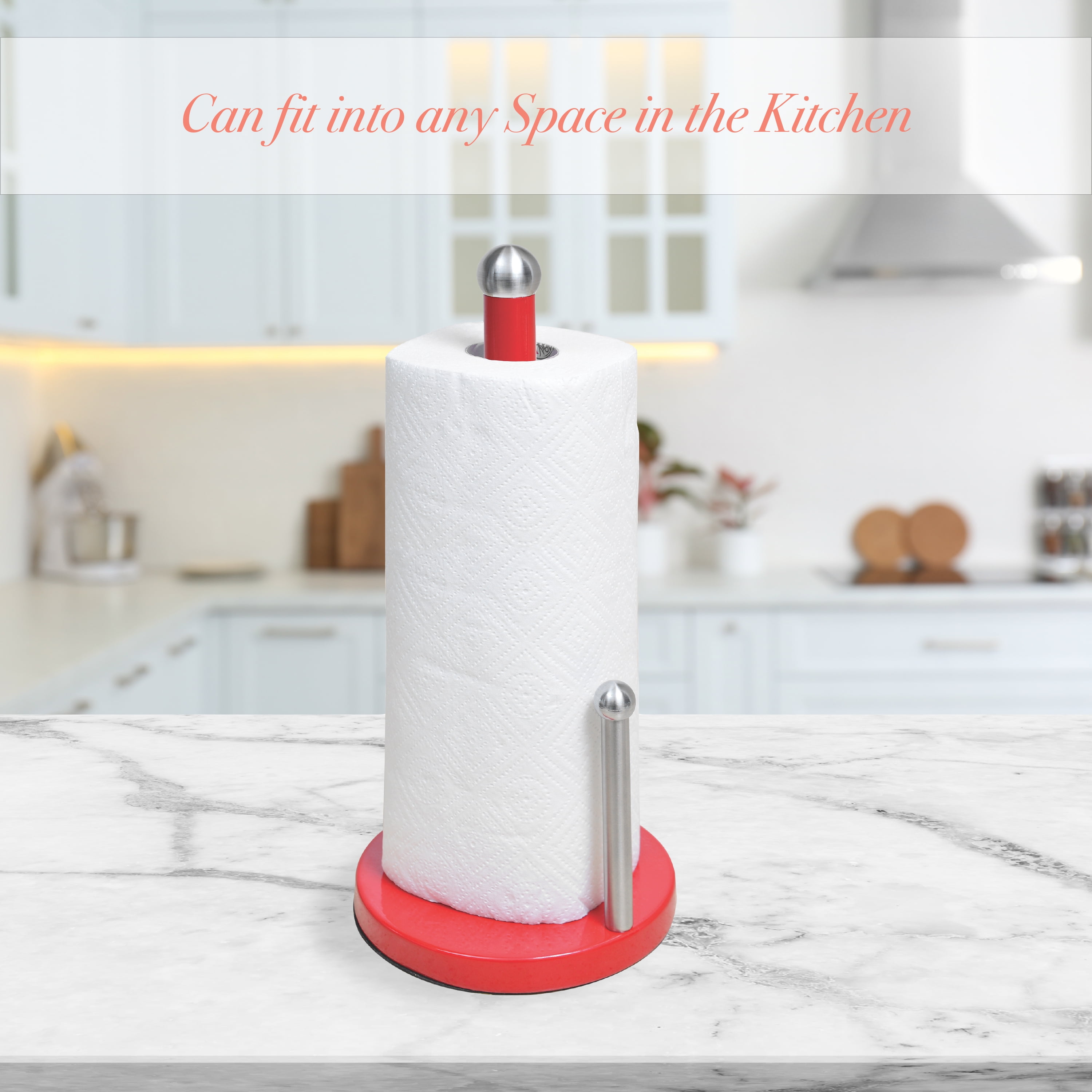 Kitchen Details Paper Towel Holder in Red 