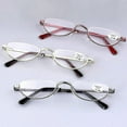 thumbnail image 2 of Lunettes de Lecture Charnières à Ressort en Métal Demi-Lune Semi-Cerclées Lecteurs 1.0- 4.0, 2 of 5