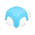 thumbnail image 2 of BRIGHTFUFU Compact Blue Plastic Stool Made of PP Material for Safe and Stable Home Use, 2 of 8