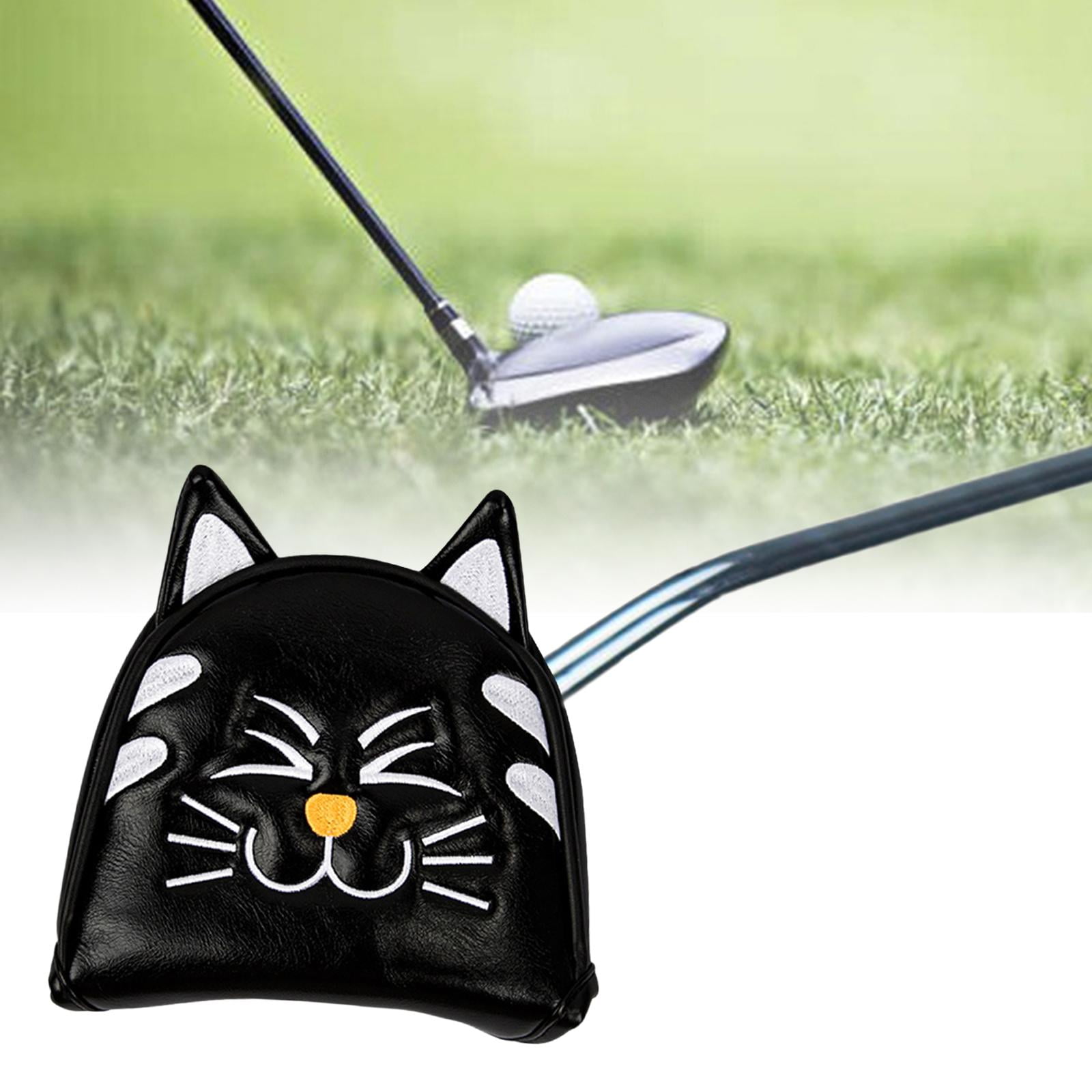 Golf Club Head Covers Thick Golf Cue Protection Equipment Cat Pattern