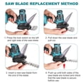 thumbnail image 3 of Electric pruning scissors,20v Shears Handheld With 2pcs 2 In 1 2000mah Battery And In 1 Clippers With 2pcs 2000mah 1 Clippers 2pcs 2000mah Battery Clippers With Char Qisuo, 3 of 6