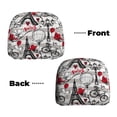 thumbnail image 3 of 2 PCS Car Headrest Cover, Eiffel Tower Retro Soft Car Seat Head Rest Cover Protector Interior Car Accessories Seat Covers for Cars Truck Auto Only Covers, 3 of 8