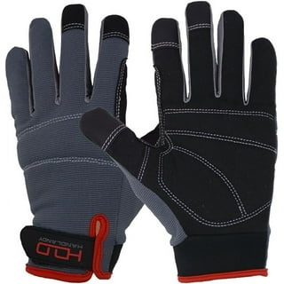  Handlandy - Guantes de trabajo para hombre y mujer, para  mecánicos, de seguridad, de uso general, aptos para pantalla táctil, guantes  de trabajo de patio flexibles y transpirables : Herramientas y