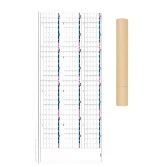 2026 Wall Calendar Yearly Planner Undated Full Year to View Calendar for Home