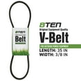 thumbnail image 2 of 8TEN Raw Edge Drive Belt for Murray Simplicity Snapper 037X84MA 37X84 810-CBL2762T, 2 of 4