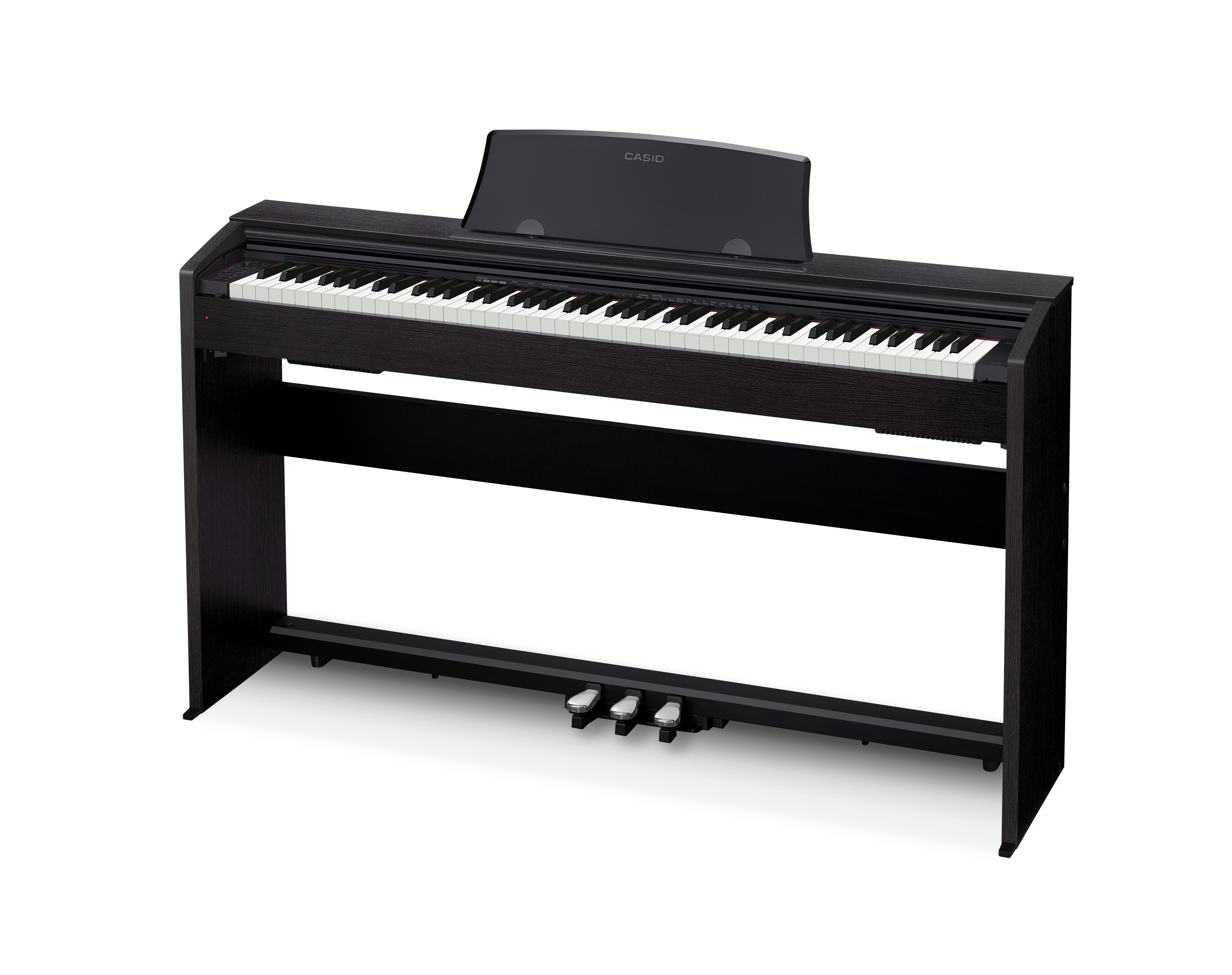 Casio PX770 Privia 88-Key Digital Home Piano with Scaled, Weighted Hammer-Action Keys, Brown Walmart.com