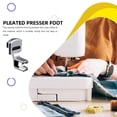 thumbnail image 4 of tamizeot Sewing Machine Shirring Gathering Presser Feet Replacement Clothes Quilting Accessory Household Professional Tailor 2.7x2x1.5cm 1Set, 4 of 6