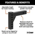 thumbnail image 2 of CURT 45059 Replacement Shank for Adjustable Trailer Hitch Ball Mount #45799 or #45049, Fits 2-Inch Receiver, 2 of 6