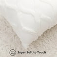 thumbnail image 3 of decorUhome Decorative Throw Pillow Covers 18x18 Set of 2, Soft Plush Faux Fur Wool Pillow Covers for Couch, Cream White, 3 of 10