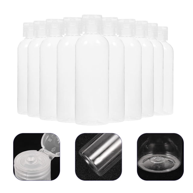 Moluckfu 10Ud Transparentes Para Viaje Con Exprimible Y Hermético Para