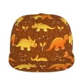 thumbnail image 2 of Balery Baseball Cap Flat Bill Hats for Men Adjustable Size for Running Workouts and Outdoor Activities All Seasons Dad Hat(Dinosaurs and Leaves ), 2 of 9