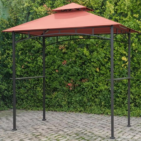 Grill Gazebo with Terra Cotta Canopy