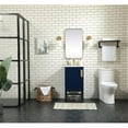 thumbnail image 6 of Elegant Decor Eugene 18" Aluminum MDF Single Bathroom Vanity in Blue, 6 of 8