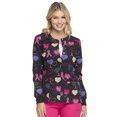 thumbnail image 4 of Dickies EDS Warm Up Scrubs Jacket for Women Snap Front Plus Size DK306, 5XL, Cosmic Caring, 4 of 6