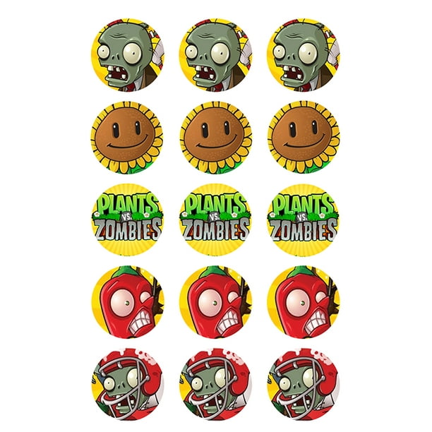 Plants vs. Zombies Edible Cupcake Images 15ct ABPID14839