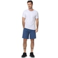 thumbnail image 3 of Satankud Men's Athletic Shorts With Pockets and Elastic Waistband Breathable Mesh Stretch Running Shorts Drawstring Waist Relaxed Casual Sports Gym Basketball Shorts Blue-XL, 3 of 8