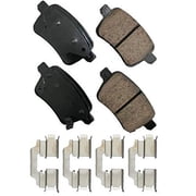 Akebono EURO Ultra-Premium Brake Pad Set, Ceramic Fits select: 2014-2020 FIAT 500L