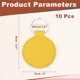 thumbnail image 2 of Uxcell 10 Pcs blanks de llavero de cuero PU en bulk, llavero circular para grabado láser, kit de llavero de cuero con anillos para suministros de bricolaje y regalos (Amarillo, 2" Diámetro.), 2 of 6