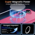 thumbnail image 2 of HionlyPro for Samsung Galaxy S26 Case Translucent Matte Magnetic Phone Cover, [Compatible with Magsafe] Military Grade Drop Protection Shockproof Phone Cover, Rose Red, 2 of 6