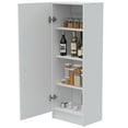 thumbnail image 5 of TUHOME Furniture Belleria 47" High Wood Pantry Cabinet in White, 5 of 5