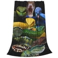 thumbnail image 2 of Fuzoiu Colorful Viper Snake Print Ultra-Soft Micro Fleece Blanket,All Seasons Flannel Throw, Lightweight Blanket for Bed, Sofa, Couch, Movie Night, Camping, and Travel-60"x50", 2 of 7