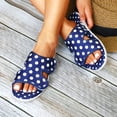 thumbnail image 2 of Large Size Sandals Women's Outer Wear One-line Wave Point Open Toe Beach Sandals, 2 of 4