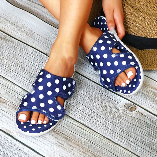 Sandalias de talla grande para mujer, sandalias de playa con punta abierta y punta ondulada de una línea Wmkox8yii ytu10179