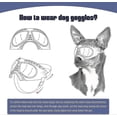 thumbnail image 3 of Dog Goggles Eye Protection Dog Sunglasses Anti-uv Goggles Windproof Puppy Goggles with Adjustable, 3 of 5