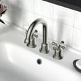 thumbnail image 7 of Vanity Krafters Widespread Bathroom Faucet with Drain Kit Included in Brushed Nickel, VK-CWF039-SS, 7 of 7