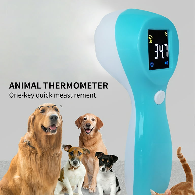 Pet Thermometer， Animal Electronic Veterinary Infrared Thermometer，  Non-contact Pet for Dogs Cats Horses Livestock Pet