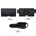thumbnail image 6 of EBIZCITY Phone Holster for Galaxy A01 A11 A10E A21 A51 A71 A12 A03 A13 A32 A52 A42 S9 S10E S20 FE Note 8 9 10 20 Ultra, PU Leather Belt Clip Loops Pouch Phone RFID Blocking Card Holder Case -Black, 6 of 6