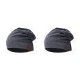 thumbnail image 4 of Qarigey Gorro de punto para hombre y mujer, gorro transpirable cálido de Color sólido, gorra de elástica Unisex, azul oscuro Armada 2piezas Qarigey CBP144229, 4 of 6