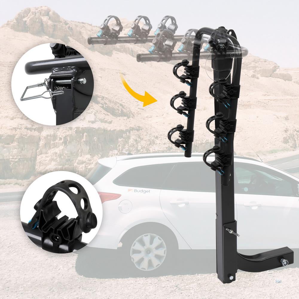 2 Bike Bicycle Carrier Hitch Receiver 2'' Heavy Duty Mount Rack Truck SUV Tool